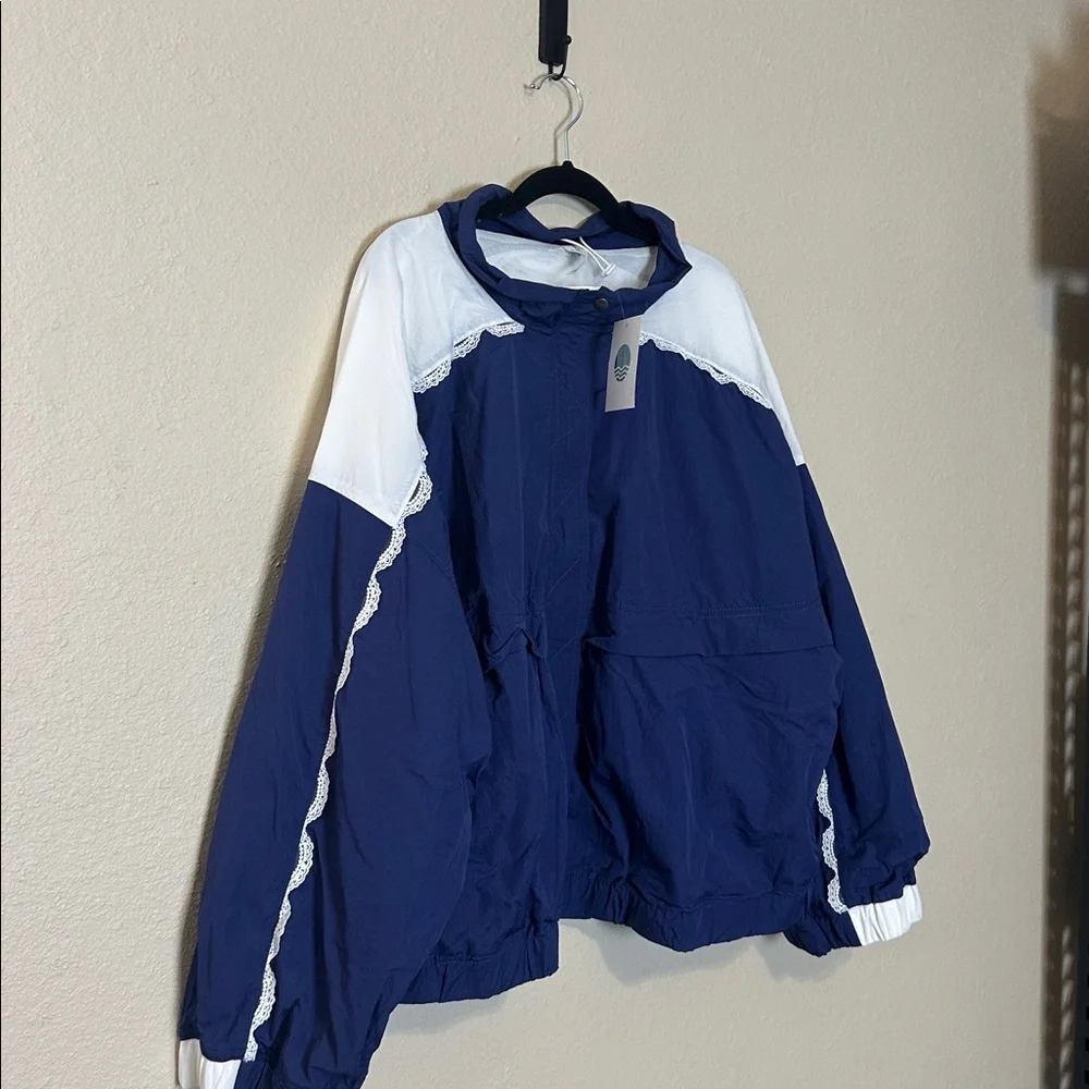 Daily Practice by Anthropologie Long Jump Color Block Jacket Size 3X NWT‎
